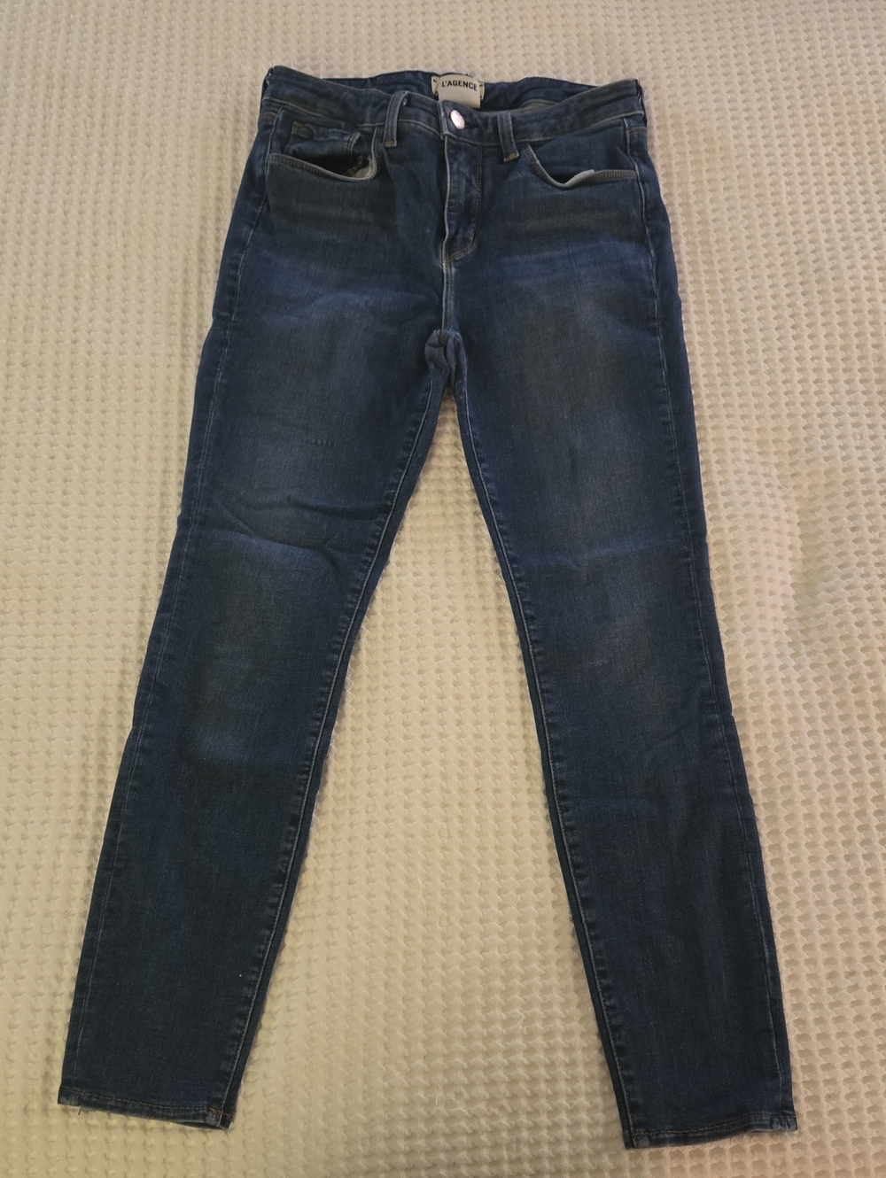 L'AGENCE Navy Skinny Stretch Jeans
